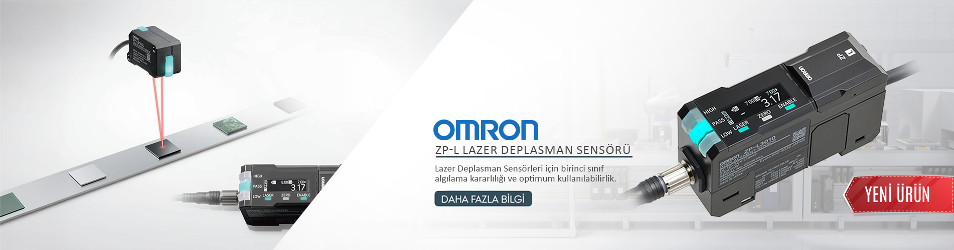 OMRON ZP-L Serisi Lazer Mesafe Sensörü